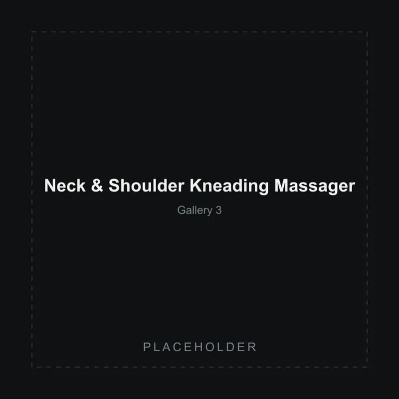 Placeholder gallery image 3 of the Neck & Shoulder Kneading Massager